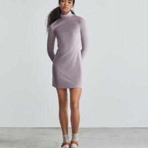 Everlane Velour Mini Dress in Dusty‎ Lavender Women's Small